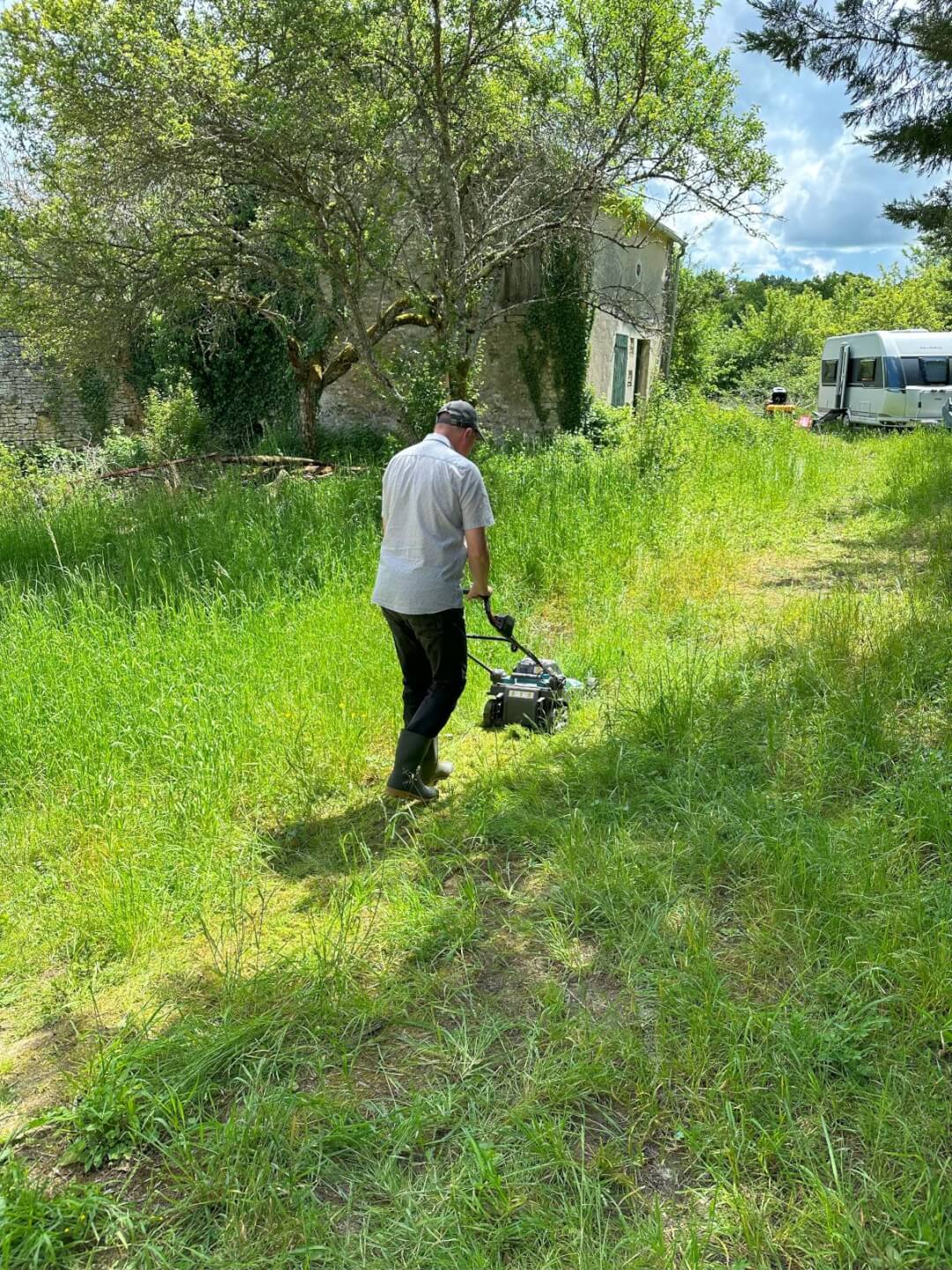 Grasmaaier lopen